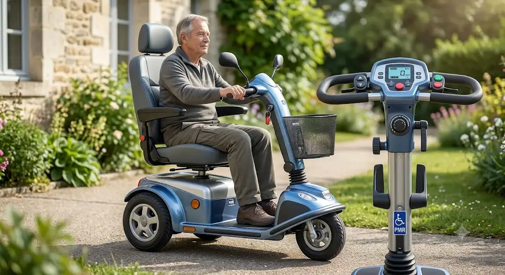 scooter électrique 3 roues handicapé avec siège ergonomique et guidon ajustable scooter électrique 3 roues handicapé