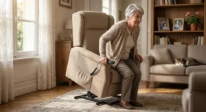 Fauteuil électrique moins de 1500 euros releveur 1 moteur compact et économique