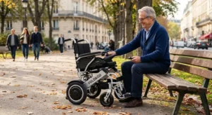 Fauteuil électrique moins de 1500 euros roulant et pliant léger pour la mobilité