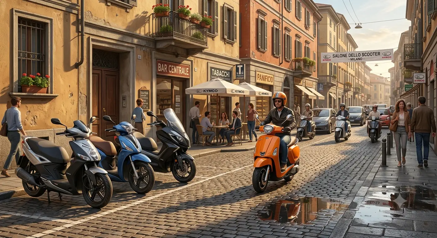 Panoramica della gamma di scooter Kymco ideali per la mobilita urbana in citta